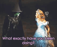 What Have You Been Doing GIF - Wicked Elphaba Glinda GIFs