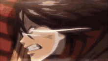 Aot Mikasa Stare GIF - Aot Mikasa Stare Oxytoxlc GIFs
