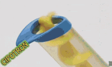 a person is pouring something into a blender that says cpotron