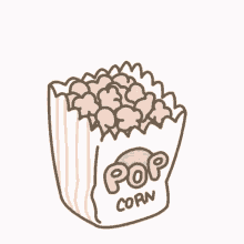 Cute Pop Corn GIF