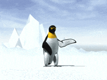 a penguin with a batman hat on its head
