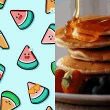Pancakes Watermelon GIF