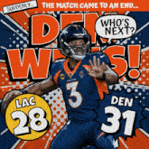 Denver Broncos (31) Vs. Los Angeles Chargers (28) Post Game GIF - Nfl National Football League Football League GIFs