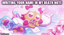 Cookie Run Death Note GIF - Cookie Run Death Note Cotton Candy Cookie GIFs