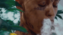 Smoking Weed Lil Skies GIF - Smoking Weed Lil Skies Signs Of Jealousy Song GIFs
