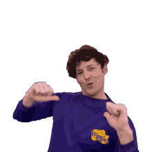 point purple wiggle the wiggles me right here
