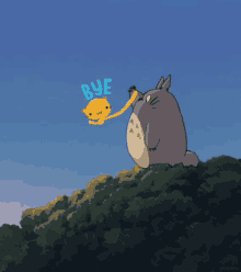 Totoro Bye GIF