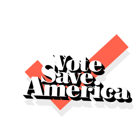 Vote Save America Crooked Media Sticker - Vote Save America Crooked Media America Stickers