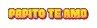 a logo that says papito te amo on it