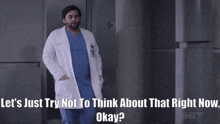 Greys Anatomy Levi Schmitt GIF - Greys Anatomy Levi Schmitt Lets Just Try Not To Hink About That Right Now Okay GIFs