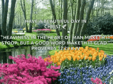 a picture of flowers with a quote from proverbs