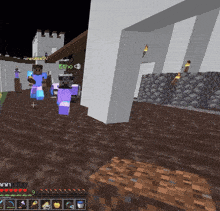 a screenshot of a minecraft game with the name etho on the screen