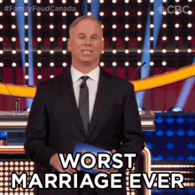 Worst Marriage Ever Family Feud Canada GIF - Worst Marriage Ever Family Feud Canada Not A Good Marriage GIFs