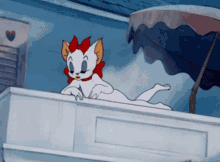 Tom And Jerry Cat Kiss GIF - Tom And Jerry Cat Kiss Lady Cat GIFs