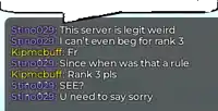 a screenshot of a text message between sting029 and kipmcbuff
