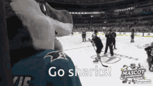 Nhl Go Sharks GIF - Nhl Go Sharks Mascot GIFs