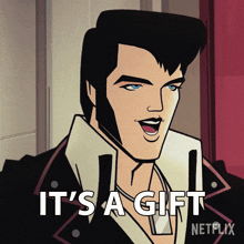Its A Gift Agent Elvis Presley GIF - Its A Gift Agent Elvis Presley Matthew Mcconaughey GIFs