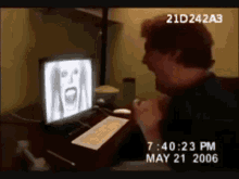 Gamer Jump Scare GIF - Gamer Jump Scare Punch GIFs