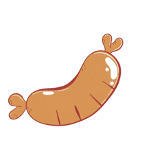a cartoon drawing of a chicken being eaten by another chicken