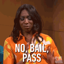 No Bail Pass Not Doing It Ego Nwodim GIF - No Bail Pass Not Doing It Ego Nwodim Saturday Night Live GIFs