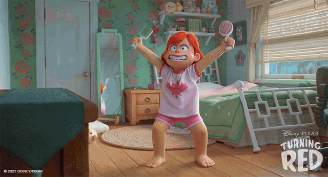 Pixar Turning Red - Morphing Animation