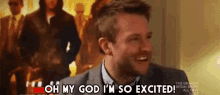 Oh My God Im So Excited Nerdist GIF - Oh My God Im So Excited Nerdist Chris Hardwick GIFs