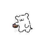 a cartoon dog is holding a briefcase and crying while walking .