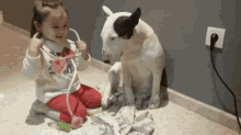Dogs Playing Doctor GIF - Dogs Playing Doctor Dog Tricks GIFs