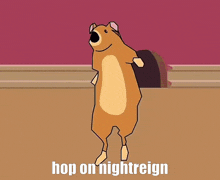 a cartoon of tom and jerry standing next to each other with the caption chop on nightreign