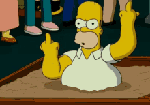Homer Simpson Middle Finger GIF - Homer Simpson Middle Finger Flip Off GIFs