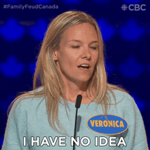 I Have No Idea Veronica GIF - I Have No Idea Veronica Family Feud Canada GIFs