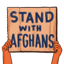 stand with afghans afghan afghanistan afghans sign