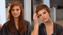 Beautiful Woman Short Hair GIF - Beautiful Woman Short Hair Makeover GIFs