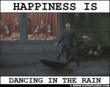 Happiness Is Dancing In The Rain - Happiness GIF - Happiness Dancing In The Rain Rain GIFs