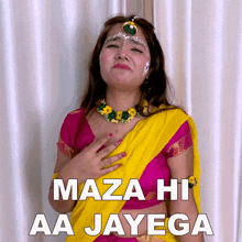 Maza Hi Aa Jayega Yogita Bachani GIF - Maza Hi Aa Jayega Yogita Bachani Aanand Aayega GIFs