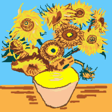Van Gogh Pixel Pixel Art GIF - Van Gogh Pixel Pixel Art Vangogh GIFs