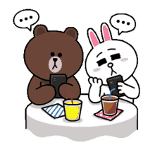 couple sigh wait brown cony