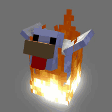 Gallina Fuego GIF - Gallina Fuego Minecraft GIFs