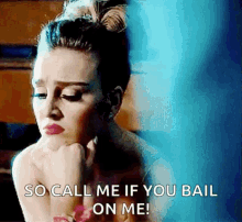 perrie edwards sighs annoyed disappointed call me if you bail on me