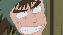 a close up of a cartoon character 's face with his mouth open