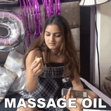 Massage Oil Varsha GIF - Massage Oil Varsha Pyari Varsha GIFs