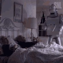 Robot Attack Saturday Night Live GIF