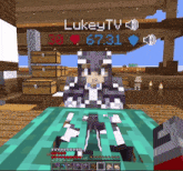 a screenshot of a video game with lukeytv written above it