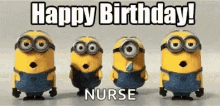Happybirthday Nurse GIF - Happybirthday Nurse Minions GIFs