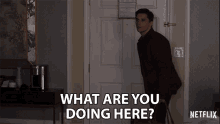 What Are You Doing Here Curious GIF