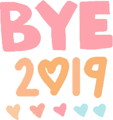 end of year bye2019 heart