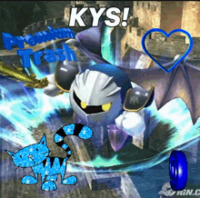 Meta Knight Blue GIF - Meta Knight Blue Glitter GIFs