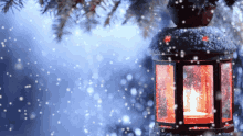Lantern Snow GIF - Lantern Snow Christmas GIFs