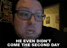 He Even Didnt Come The Second Day Rocco Botte GIF - He Even Didnt Come The Second Day Rocco Botte Mega64 GIFs