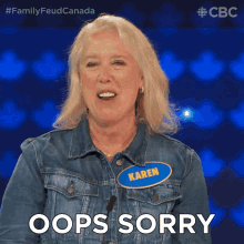 Oops Sorry Family Feud Canada GIF - Oops Sorry Family Feud Canada Im Sorry GIFs